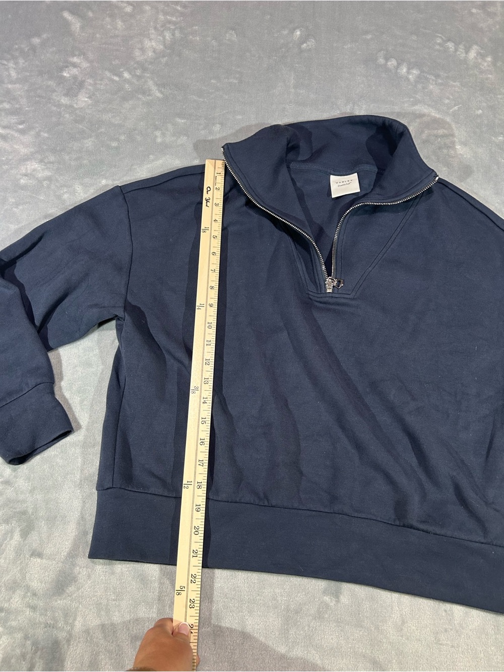 Varley Double Soft Navy Blue Size Medium Sweatshirt - Picture 6 of 7